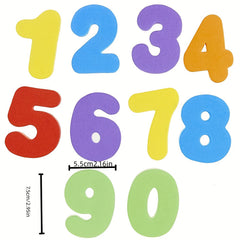 36pcs Baby Bath Toys Letters Numbers Learning Set