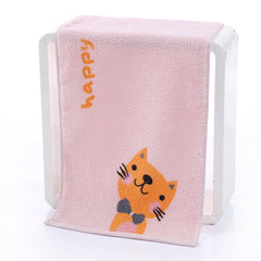 Cartoon Face Towel Soft Bath Towel Bathroom Supplies 24x99cm