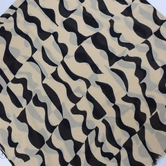 Striped Frayed Edge Scarf Double Shawl Windproof Head Wrap