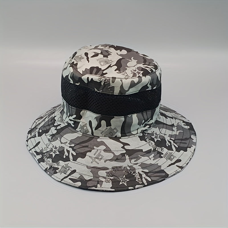 Men's Sunscreen Large Brim Sun Hat Outdoor Travel Fishing Hat