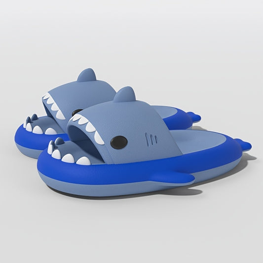 QYA Unisex Shark Slippers Block Cloud Slides Anime Lightweight Shoes