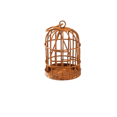 1:12 Dollhouse Iron Birdcage Hanging Ornament Micro Landscape Decoration