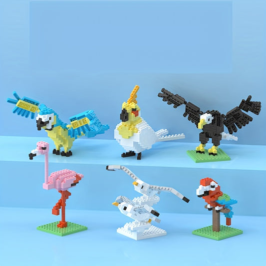 DIY MINI Building Blocks Bird Series Educational Assembly Toys