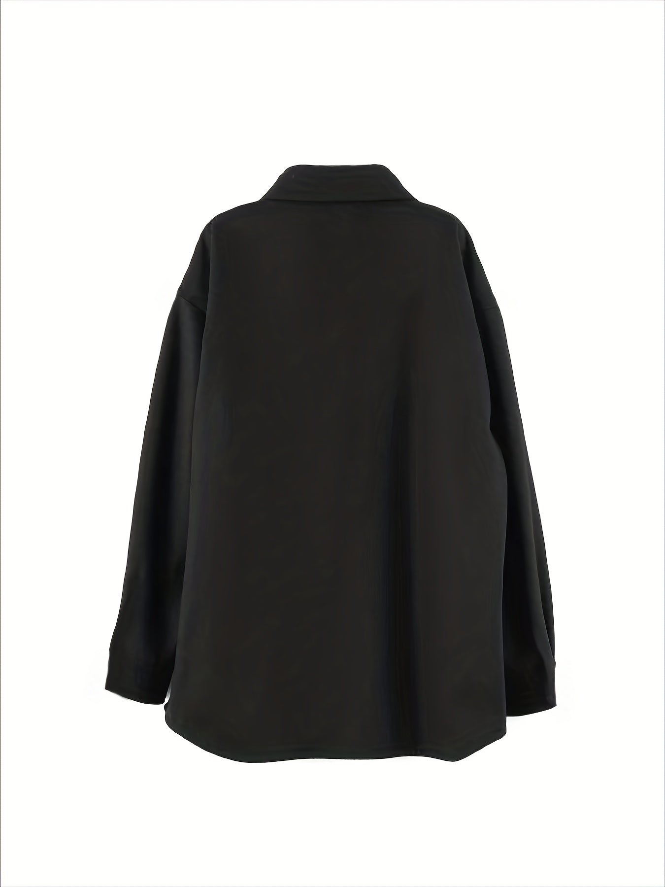  Women's Solid Long Sleeve Shirt & Pants Outfit Set