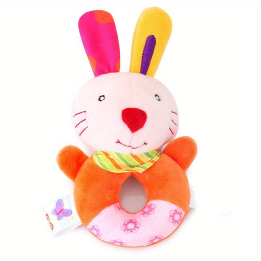 Baby Animal Hand Rattle Plush Toy