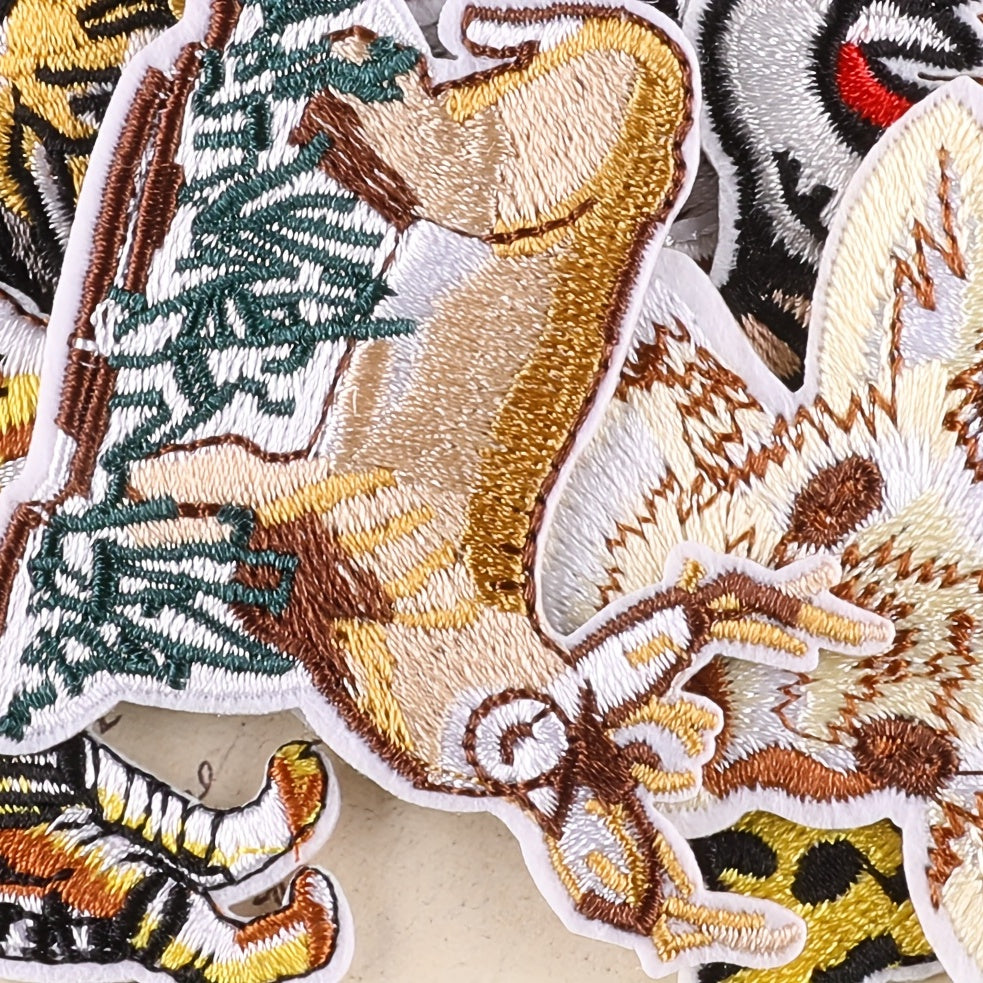 13pcs Animal Embroidery DIY Patch Decorative Accessories For Clothes Backpack