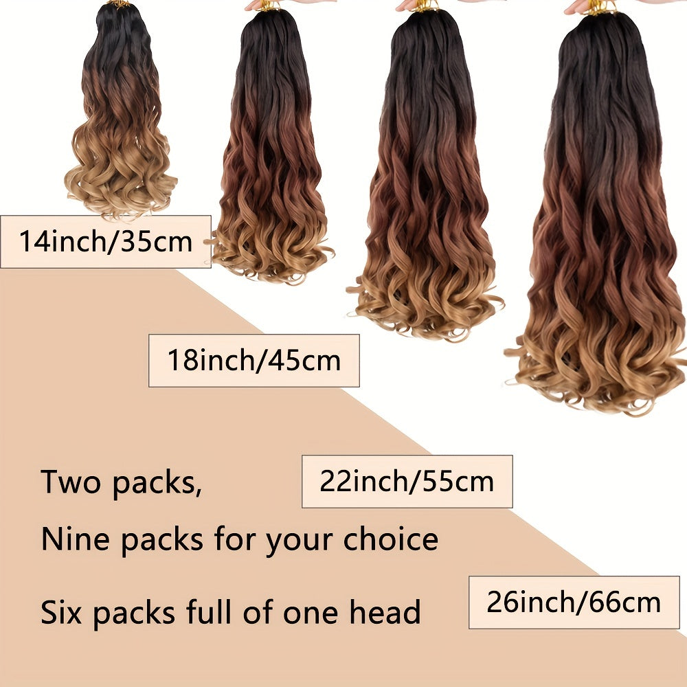 French Curl Braiding Hair 66cm Loose Wave For Box Braids