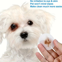 120 Tablets Pet Tear Marks Wipes for Cats and Dogs