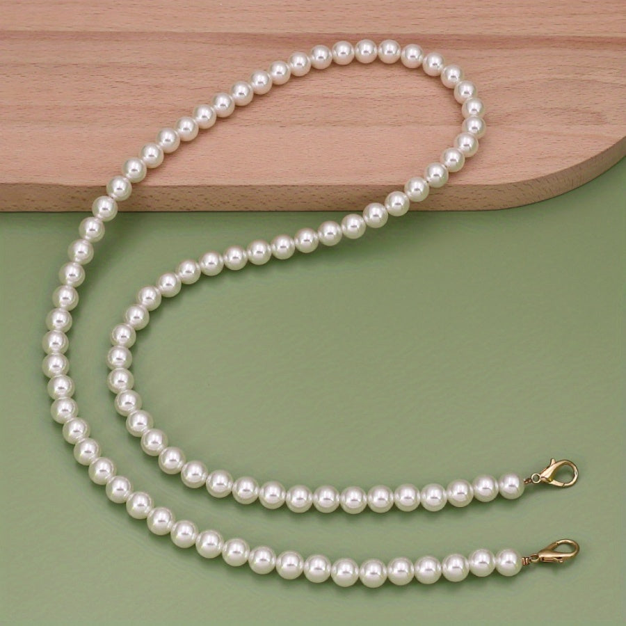 8mm Faux Pearl Bag Chain Handbag Strap Replacement