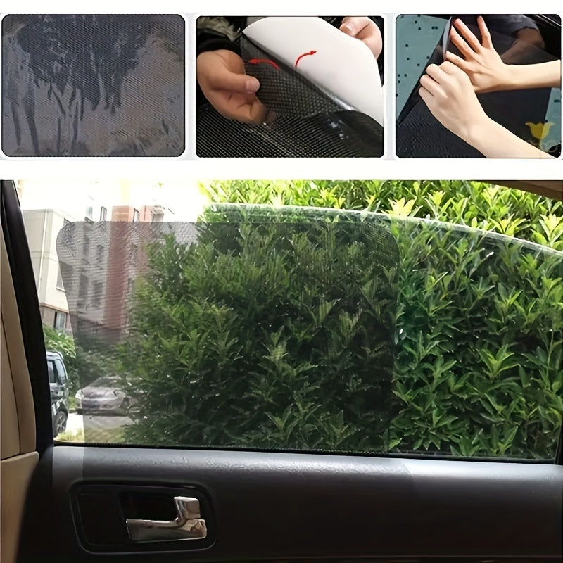 2pcs Car Side Window Static Cling Films Stickers Sunshades