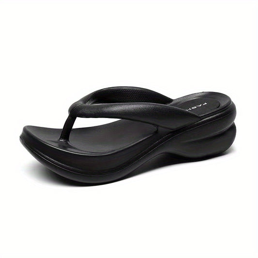 Women's Platform Flip Flops Casual Wedge Beach Shoes