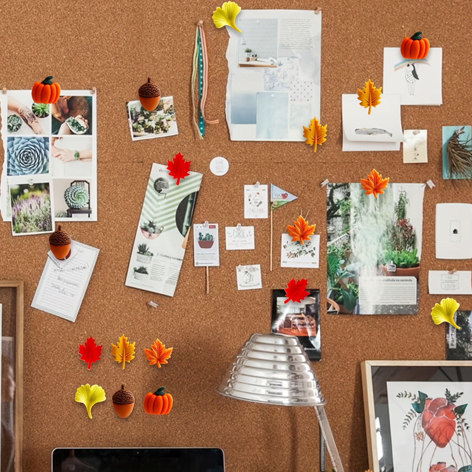 40pcs Fall Push Pins Decor for Cork Board