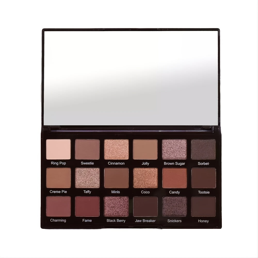 Desert Dusk Eyeshadow Palette 18 Pigmented Matte Glitter Waterproof Makeup