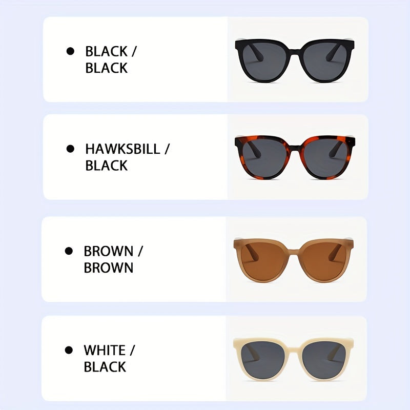 Cat Eye Sunglasses Retro Round Frame Glasses Polarized UV400
