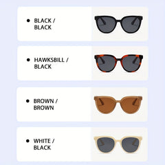 Cat Eye Sunglasses Retro Round Frame Glasses Polarized UV400