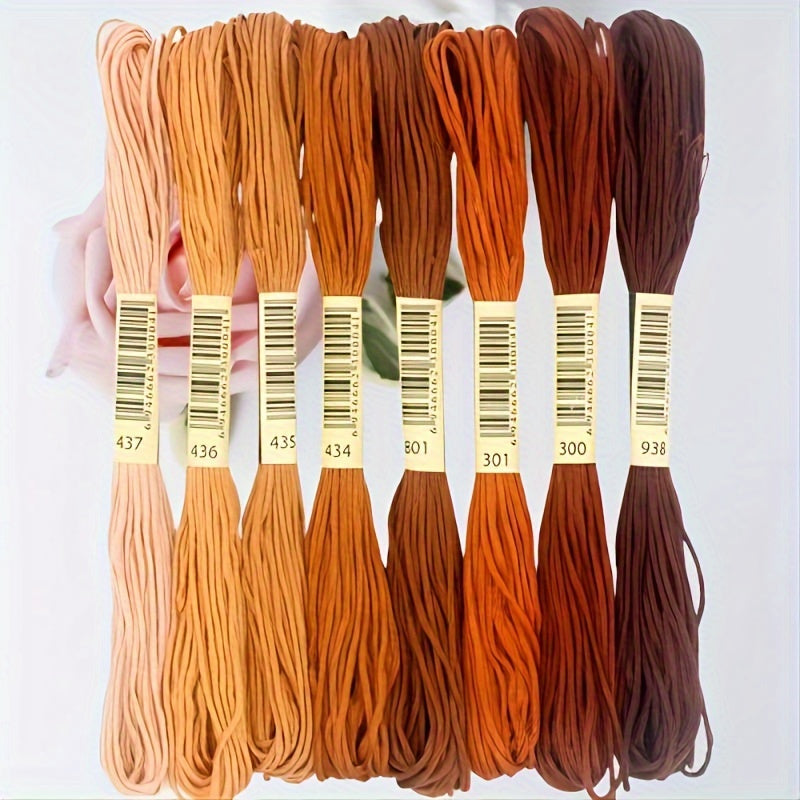 8pcs Embroidery Cross Stitch Thread Cotton Sewing Thread Kit DIY