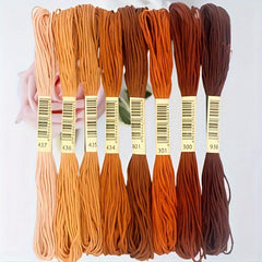 8pcs Embroidery Cross Stitch Thread Cotton Sewing Thread Kit DIY