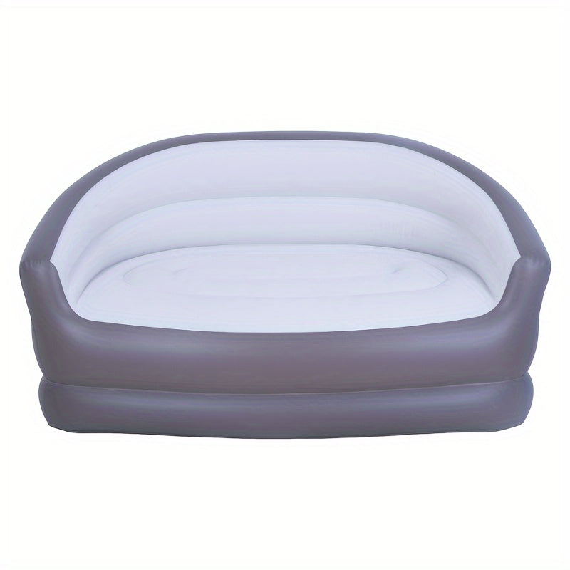 Inflatable Couch Air Sofa with Flocked Surface for Camping