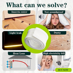 Adjustable PVC Under Door Draft Stopper Seal Weather Stripping Energy Saving