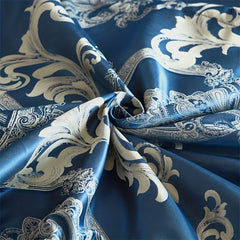 Soft Satin Jacquard Duvet Cover Set with 2 Pillowcases
