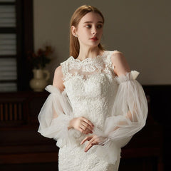 Lace Bridal Arm Sleeves Thin Yarn Wedding Long Sleeves