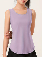 Women's Hollow Sports Tank Top - Sleeveless Running Top