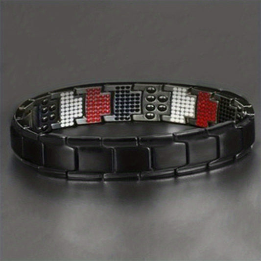 Magnetic Therapy Bracelet with Removable Links for Fathers