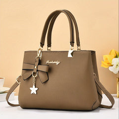 Stylish Bowknot Shoulder Bag with Multiple Compartments