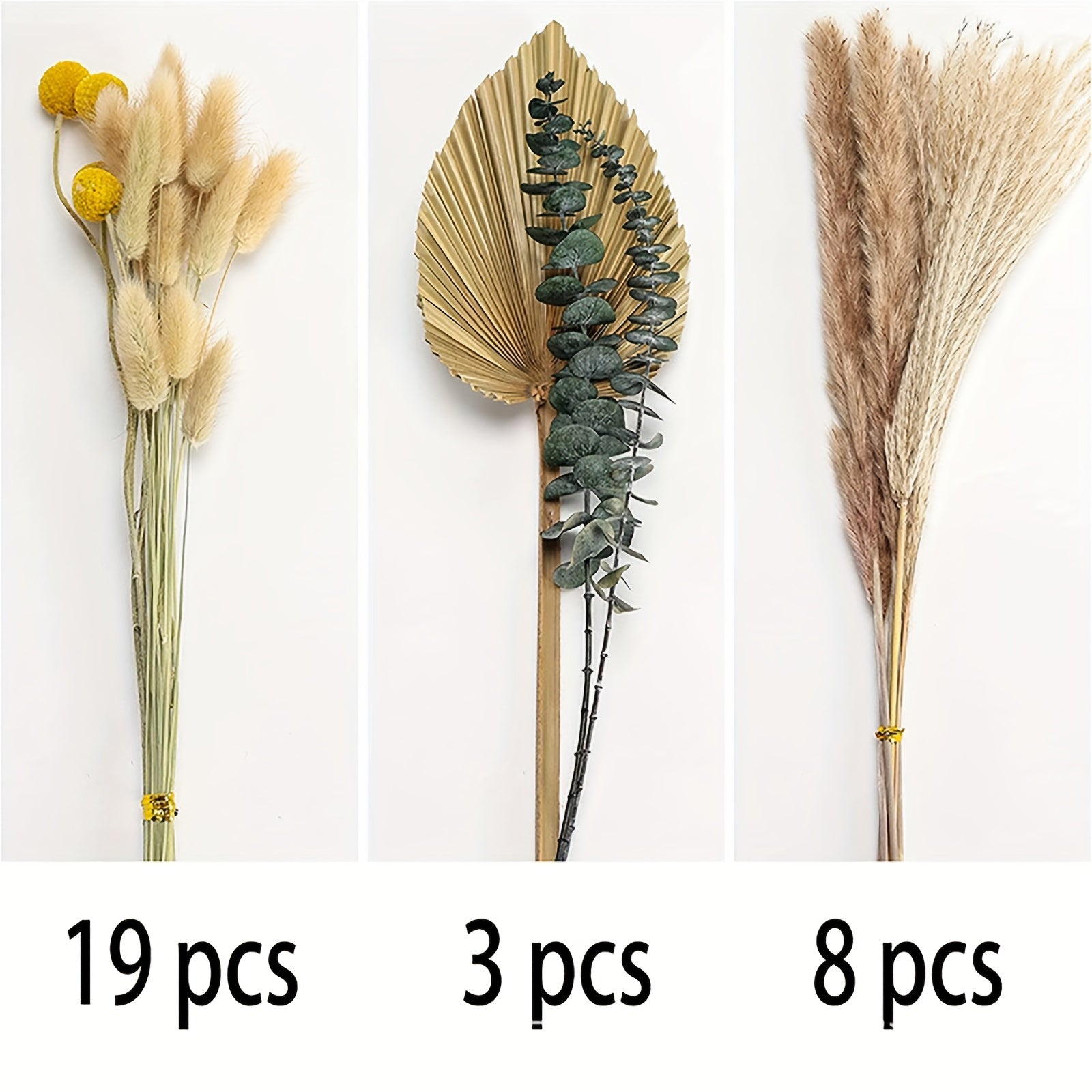 Boho Bouquet Pampas Grass Rabbit Tail Grass Reed Dried Flowers