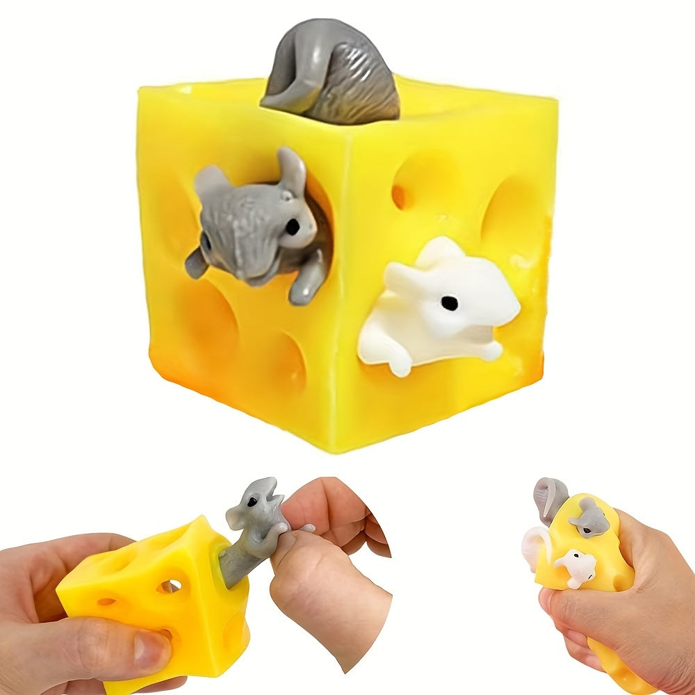 3pcs Squeeze Cheese Fidget Toys Stress Relief Gift