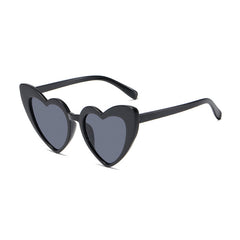 Heart Shaped Jelly Sunglasses Candy Peach Heart Y2K Cat Eye Women Sunglasses