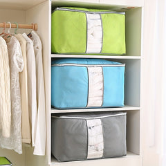Large Capacity Non-woven Storage Box Zipper Dustproof Container
