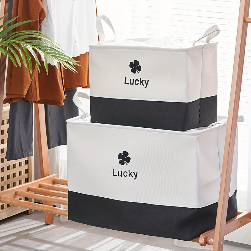 Large Capacity Folding Clothes Storage Box with Handles