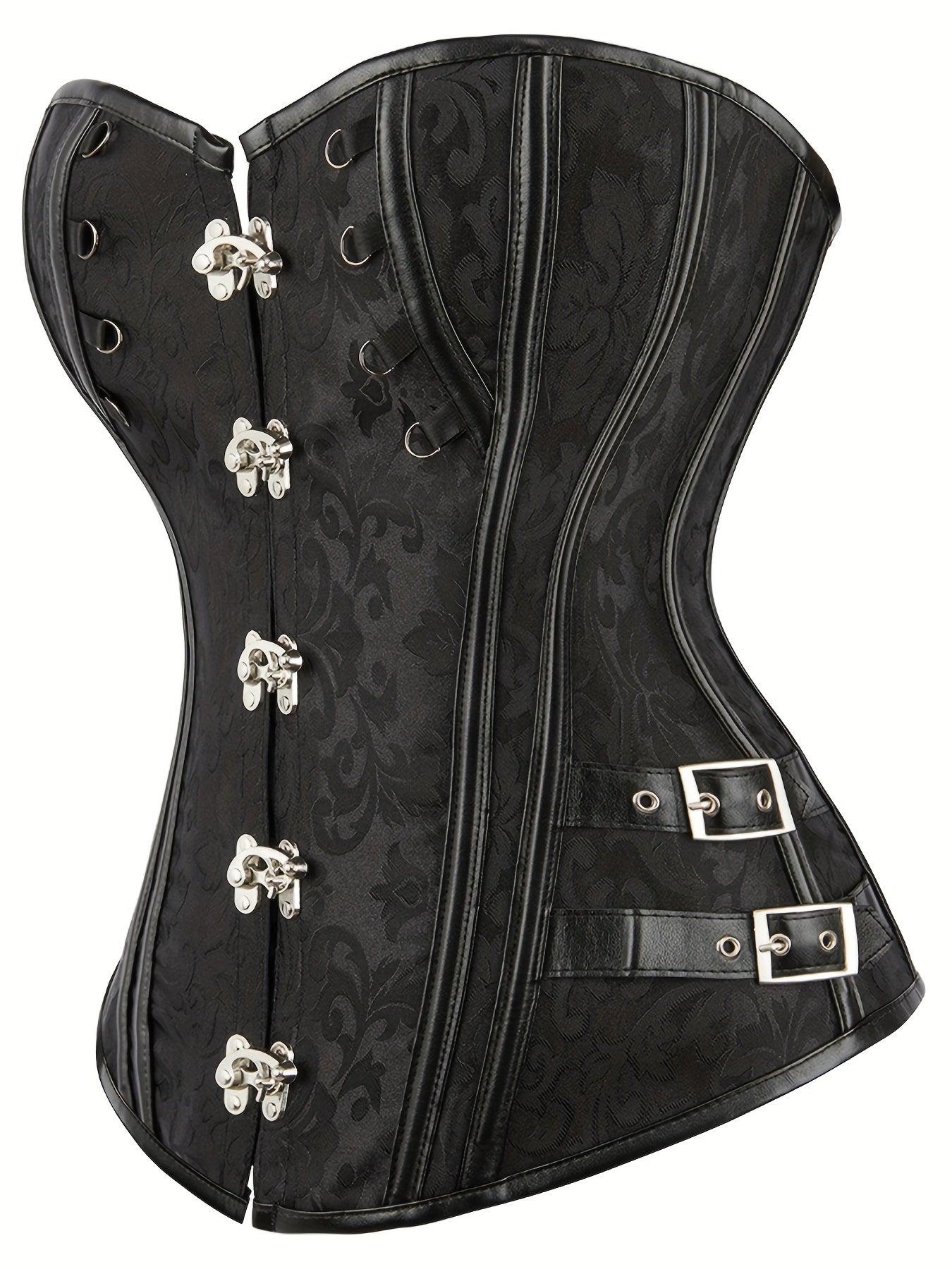  Gothic Corset Women's Plus Jacquard Overbust