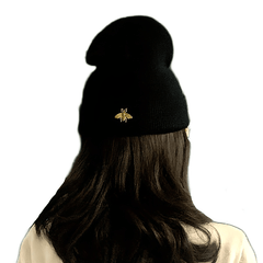 Bee Embroidery Couple Beanie Unisex Knit Hat Hip Hop Skull Hats