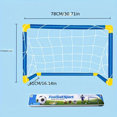 Kids' Outdoor Sports Toys Large Football Goal Set Portable Assembly