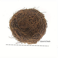 Rattan Bird's Nest with Quail Egg Easter Decoration