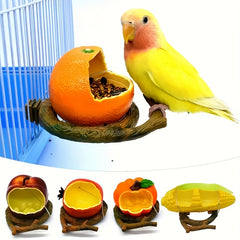 Small Bird Feeder Food Cup Water Bowl for Parrots Budgies Cockatiels
