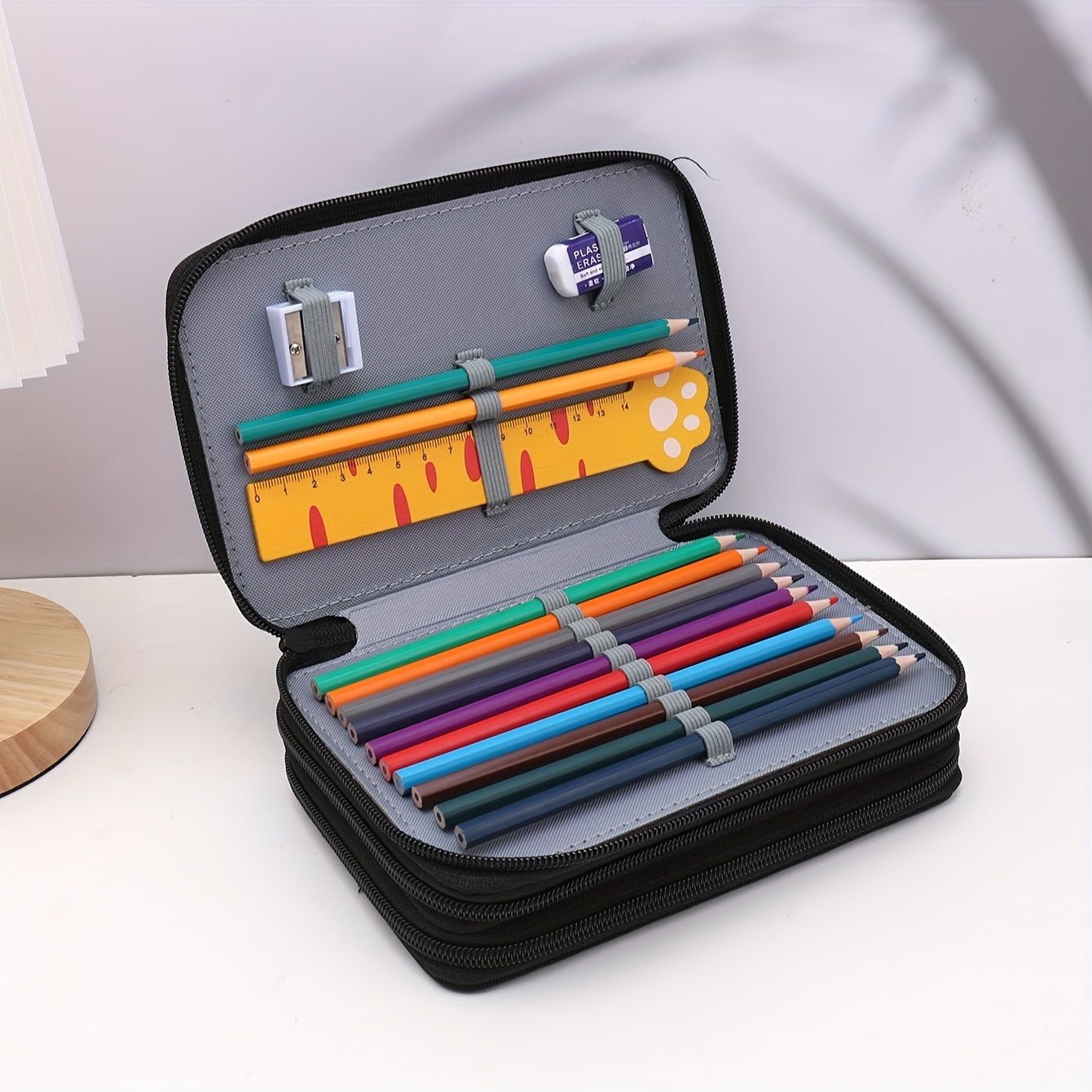 1pc Portable Stationery Storage Box Storage Bag Creative Storage Bag