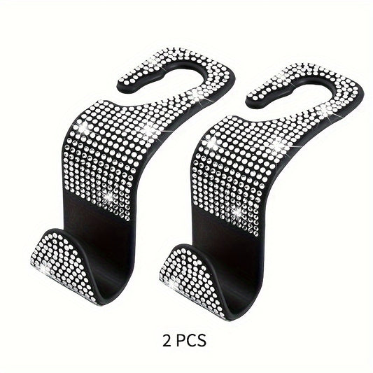 2PCS Portable Car Seat Backrest Hook Storage Rack Organizer