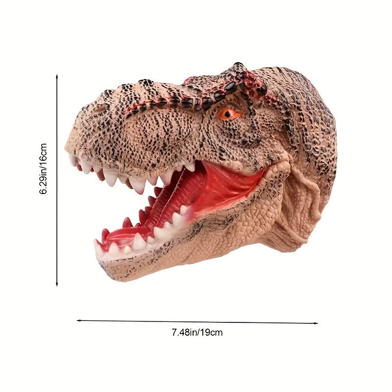 Rubber T Rex Dinosaur Hand Puppet Realistic Tyrannosaurus Rex Head