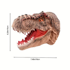 Rubber T Rex Dinosaur Hand Puppet Realistic Tyrannosaurus Rex Head