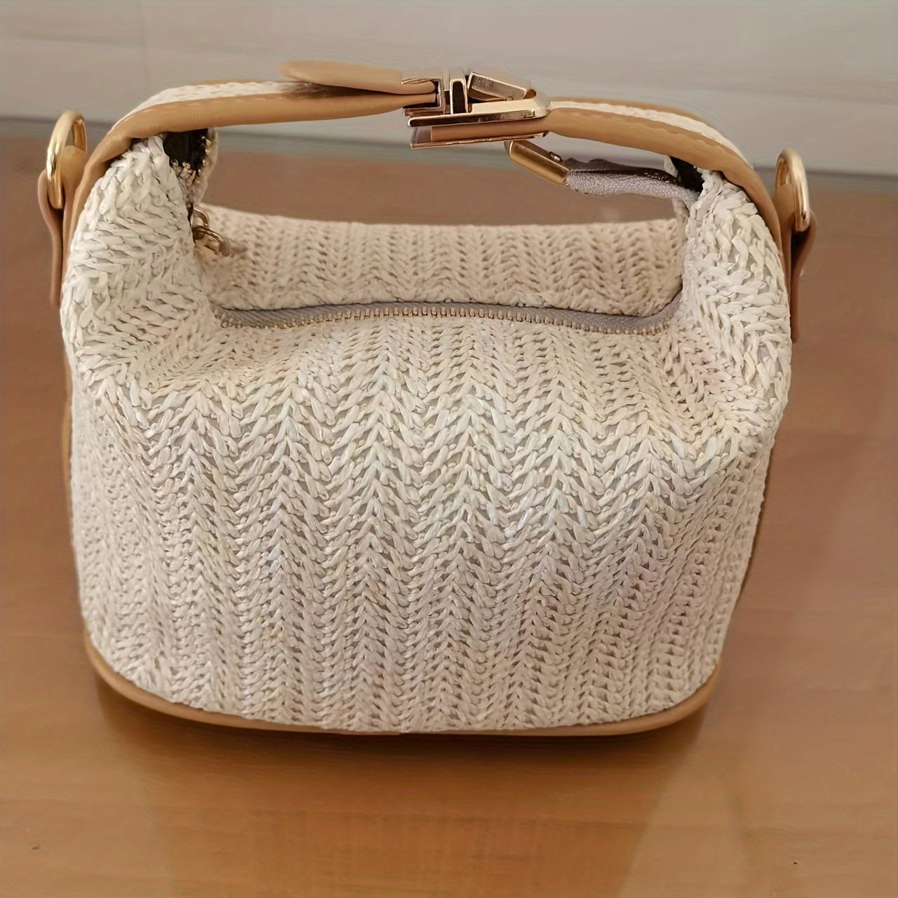 Straw Woven Crossbody Bag for Travel Beach Holiday