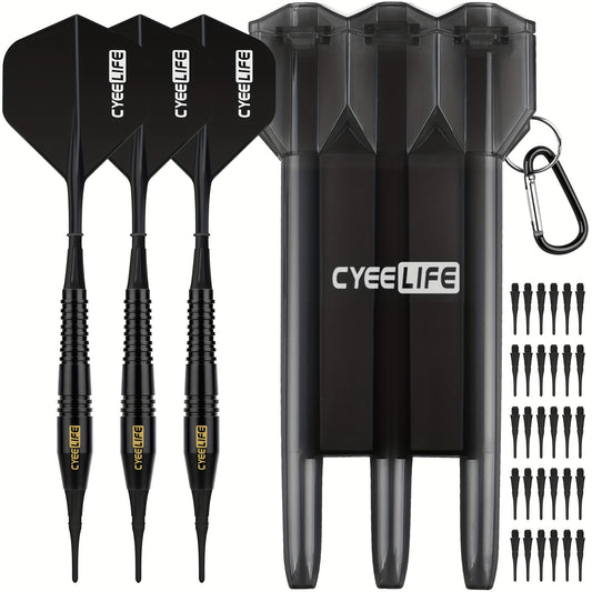 CyeeLife 18g Soft Tip Darts Set with Carry Case & 30 Extra Points