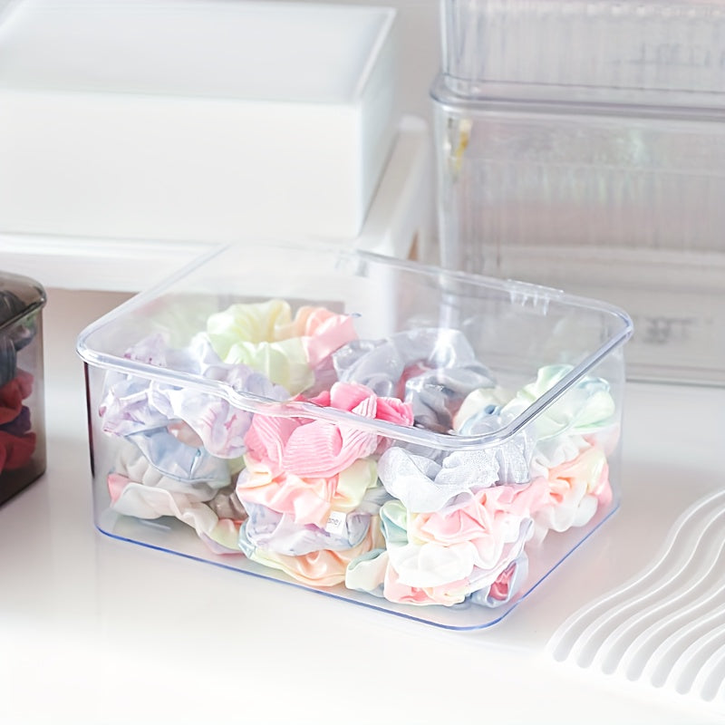 Girls' Hair Accessories Storage Box Clear Flip Type