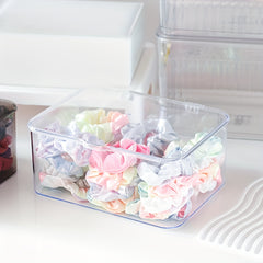 Girls' Hair Accessories Storage Box Clear Flip Type