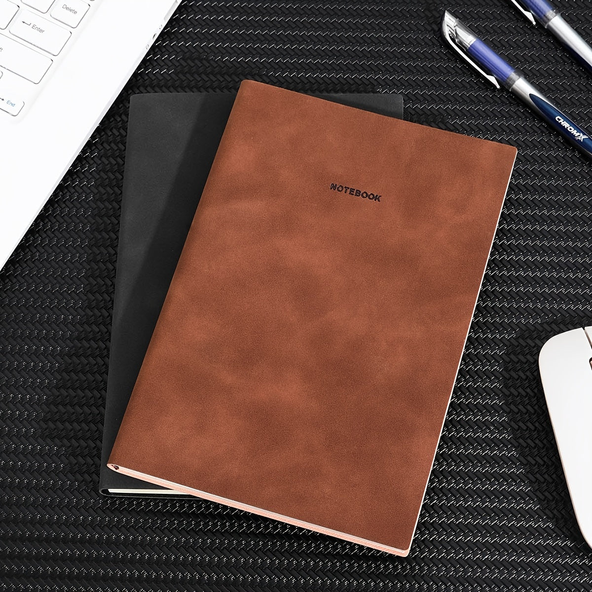 Soft Leather Cover Notepad 120 Pages