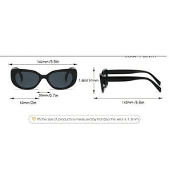 Retro Cat Eye Sunglasses Small Clout Goggles Square UV400 Sun Shades