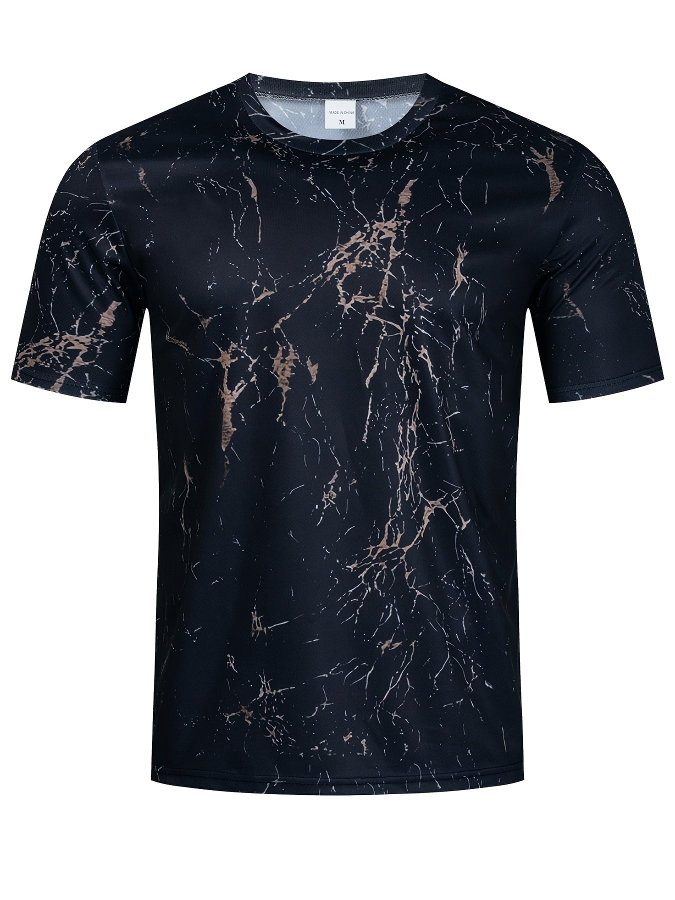 Men's Graphic Sweatshirt 3D Print Short Sleeve Casual T-shirt