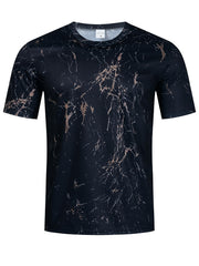 Men's Graphic Sweatshirt 3D Print Short Sleeve Casual T-shirt